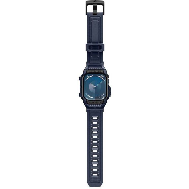 Защитный чехол Spigen (SGP) Rugged Armor Pro (FW) для Apple Watch 10 46 mm (ACS08606) - Navy Blue: фото 5 из 11