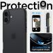 Защитный чехол Spigen (SGP) Ultra Hybrid для Apple iPhone 16 - Matte Black (360767MB). Фото 11 из 13