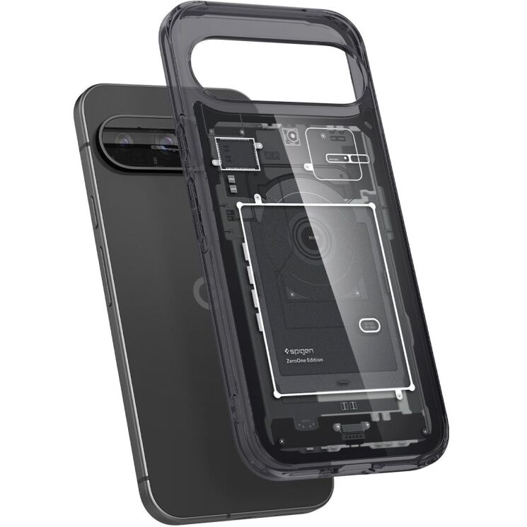 Защитный чехол Spigen (SGP) Ultra Hybrid Zero One для Google Pixel 9 / 9 Pro - Black: фото 4 из 14
