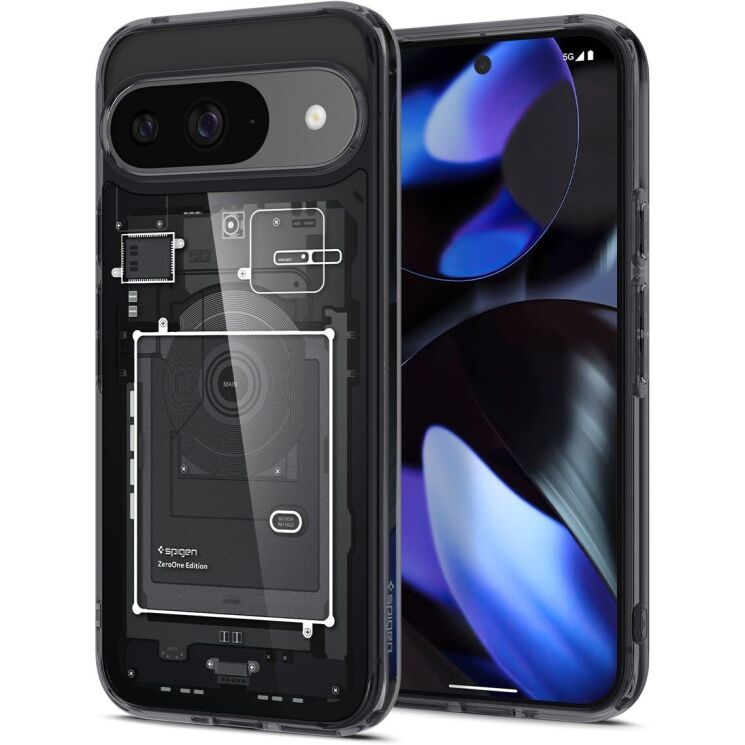 Защитный чехол Spigen (SGP) Ultra Hybrid Zero One для Google Pixel 9 / 9 Pro - Black: фото 1 из 14