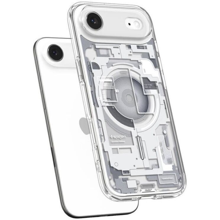Защитный чехол Spigen (SGP) Ultra Hybrid Zero One (MagFit) для iPhone Air (ACS10318) - One White: фото 5 из 13