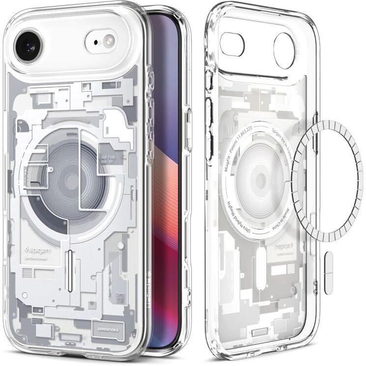 Защитный чехол Spigen (SGP) Ultra Hybrid Zero One (MagFit) для iPhone Air (ACS10318) - One White: фото 1 из 13