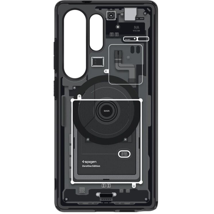 Защитный чехол Spigen (SGP) Ultra Hybrid Zero One (MagFit) для Samsung Galaxy S25 Ultra (S938) ACS08957 - One Black: фото 5 из 18