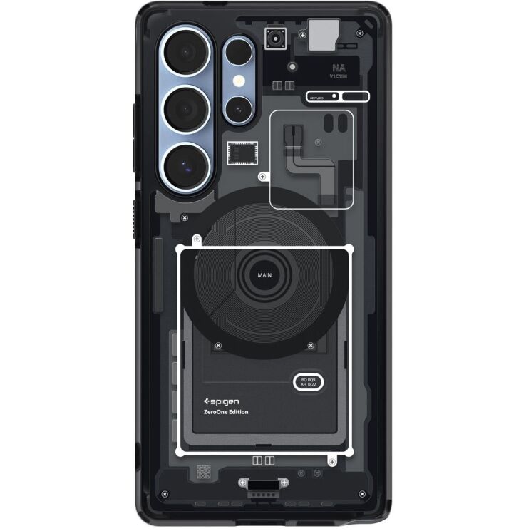 Защитный чехол Spigen (SGP) Ultra Hybrid Zero One (MagFit) для Samsung Galaxy S25 Ultra (S938) ACS08957 - One Black: фото 2 из 18
