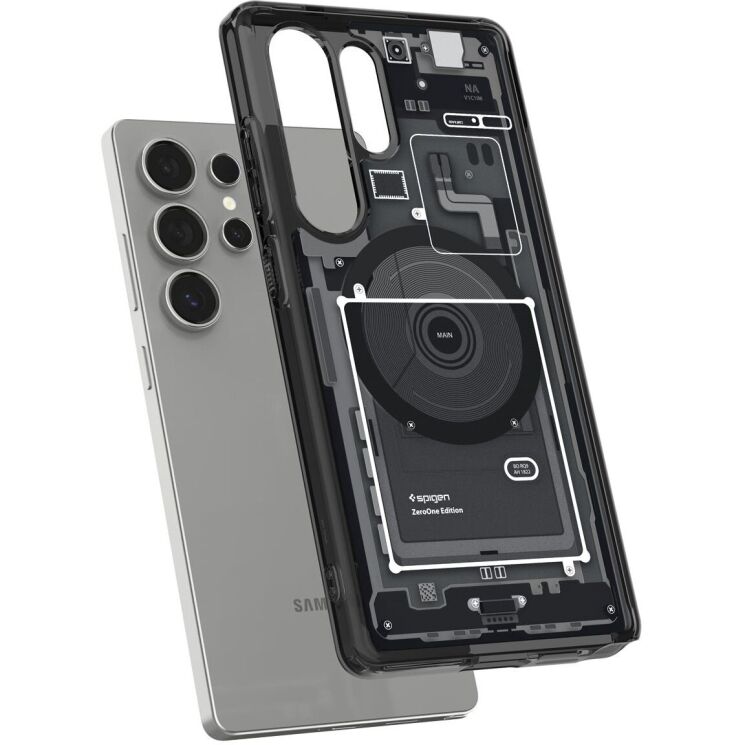 Защитный чехол Spigen (SGP) Ultra Hybrid Zero One (MagFit) для Samsung Galaxy S25 Ultra (S938) ACS08957 - One Black: фото 4 из 18