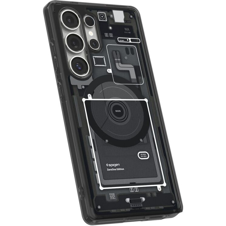 Защитный чехол Spigen (SGP) Ultra Hybrid Zero One (MagFit) для Samsung Galaxy S25 Ultra (S938) ACS08957 - One Black: фото 3 из 18