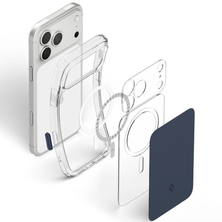 Защитный чехол Spigen Ultra Hybrid T MagFit для iPhone 18 Pro Max (ACS12135) - Matte Blue (440307L) Защитный чехол Spigen Ultra Hybrid T MagFit для iPhone 18 Pro Max (ACS12135) - Matte Blue: фото 4 из 14
