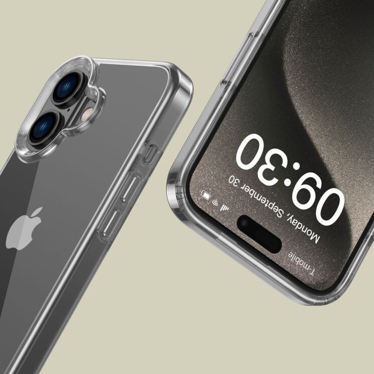 Защитный чехол Tech-Protect FlexAir Hybrid для Apple iPhone 16 - Clear: фото 4 из 5