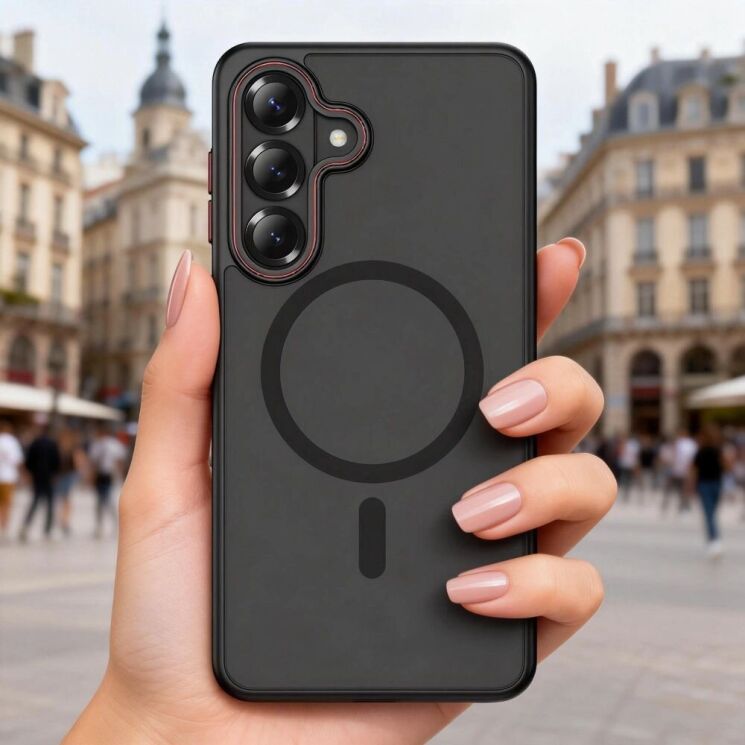 Защитный чехол Tech-Protect MagCam MagSafe для Samsung Galaxy S26 (S942) - Matte Black: фото 10 из 10