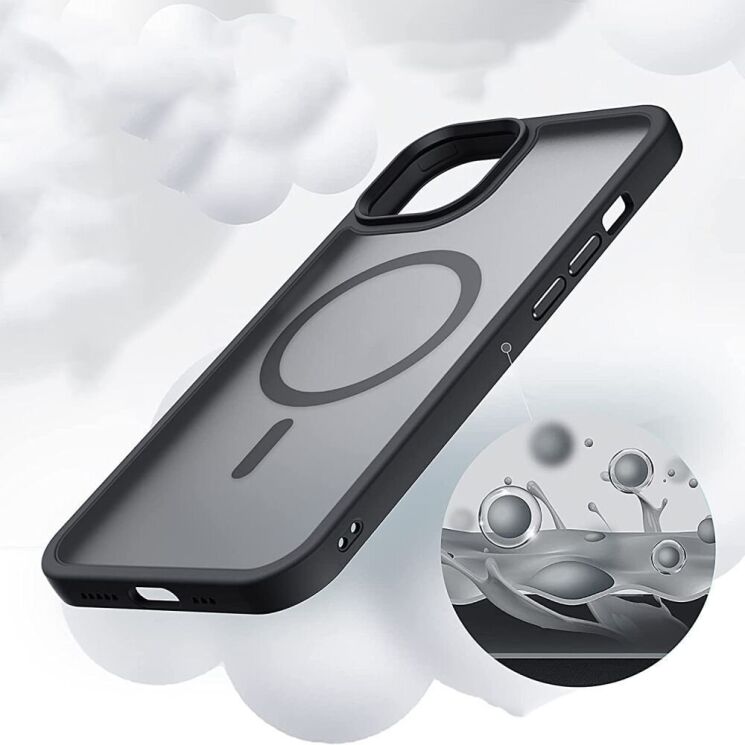 Захисний чохол Tech-Protect Magmat MagSafe для Samsung Galaxy S23 Ultra (S918) - Matte Black: фото 4 з 4