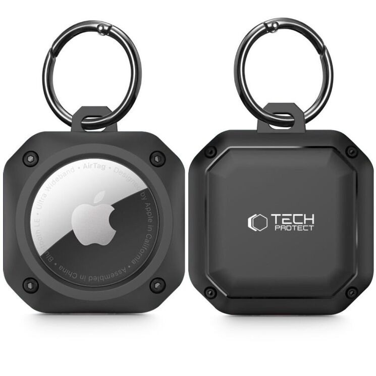 Защитный чехол Tech-Protect Rough Pro для Apple AirTags / AirTags 2 - Black: фото 1 из 6