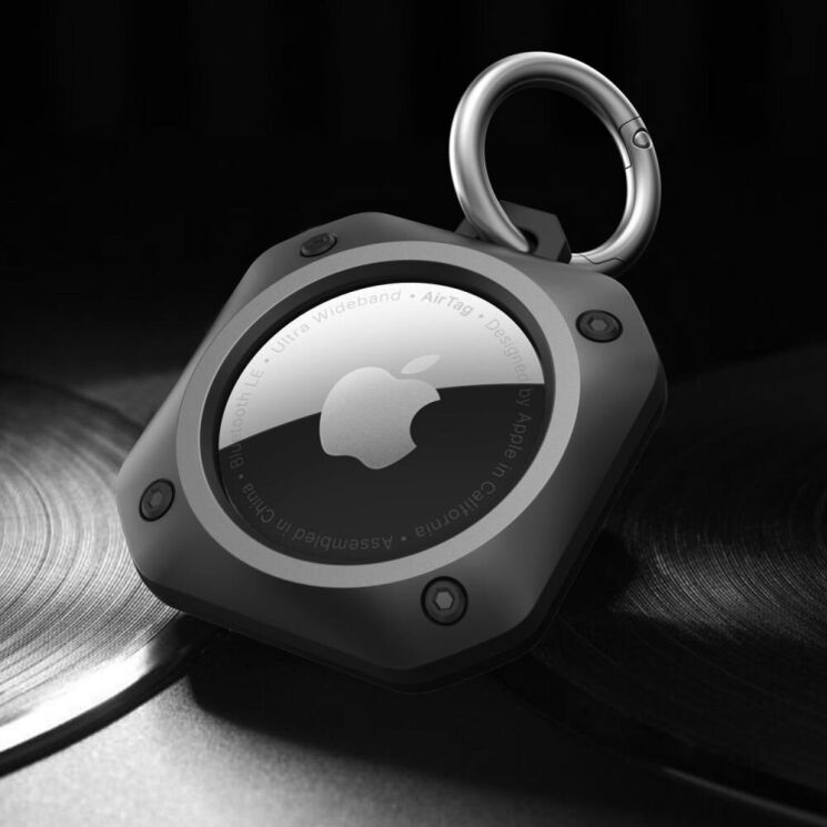 Защитный чехол Tech-Protect Rough Pro для Apple AirTags / AirTags 2 - Black: фото 2 из 6