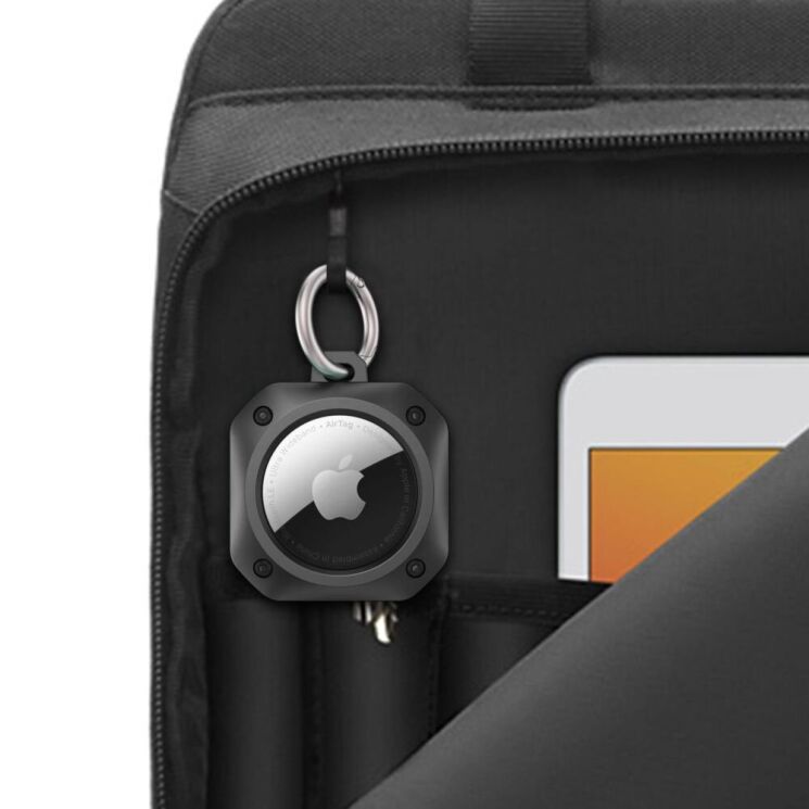 Защитный чехол Tech-Protect Rough Pro для Apple AirTags / AirTags 2 - Black: фото 4 из 6