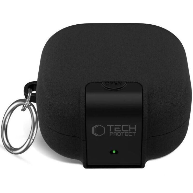 Защитный чехол Tech-Protect Slim Hook для Samsung Galaxy Buds 4 / Buds 4 Pro - Black: фото 3 из 10