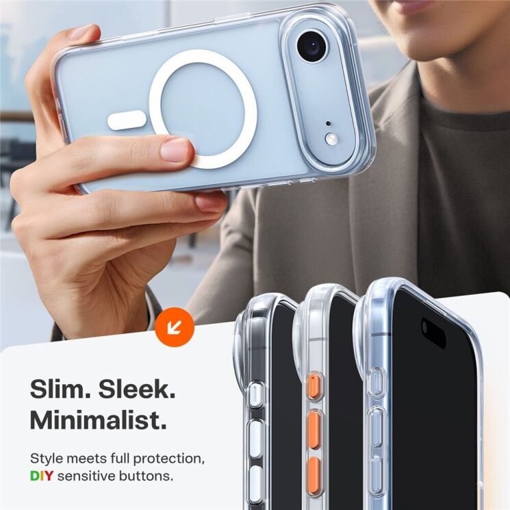 Защитный чехол TORRAS Guardian MagSafe для iPhone Air - Transparent: фото 2 из 7