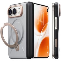 Защитный чехол TORRAS Ostand Q3 VegSkin with MagSafe (FF) для Apple iPhone Duo - White: фото 1 из 6