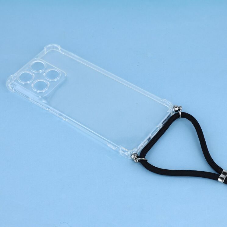 Захисний чохол UniCase AirBag with Strap для Motorola Edge 70 - Transparent: фото 3 з 4
