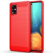 Защитный чехол UniCase Carbon для Samsung Galaxy A71 (A715) - Red (313116R)