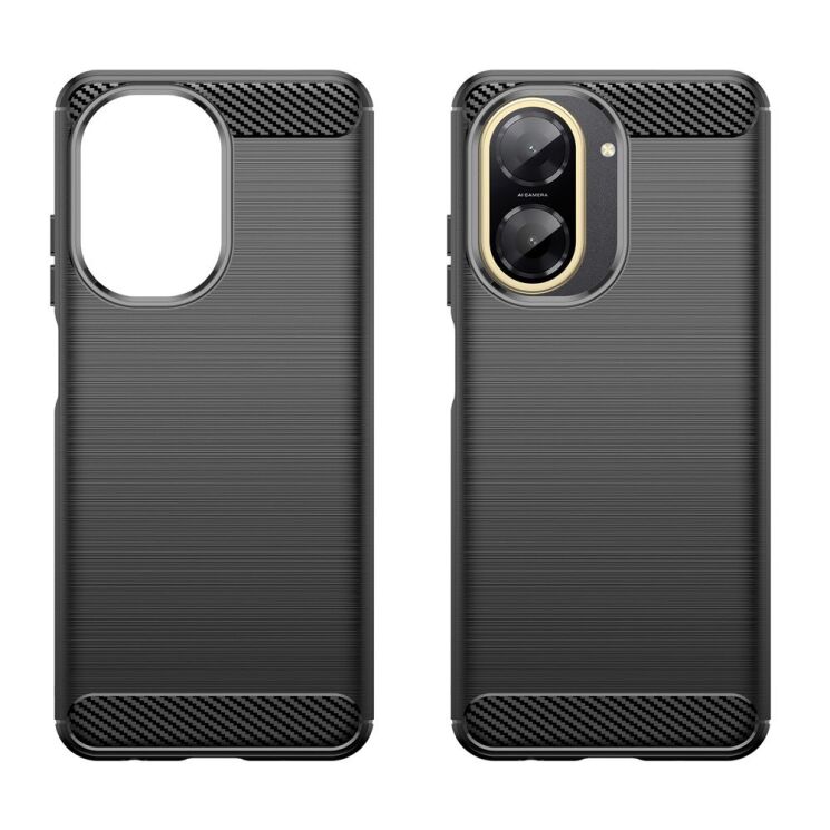 Захисний чохол UniCase Carbon для Xiaomi Redmi A5 (European Version) - Black: фото 2 з 8