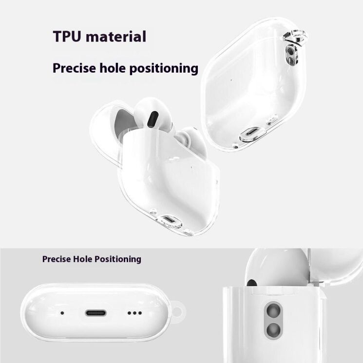 Защитный чехол UniCase Crystal Cover (FH) для AirPods Pro 3 - Transparent (390117T) Защитный чехол UniCase Crystal Cover (FH) для AirPods Pro 3 - Transparent: фото 3 из 9