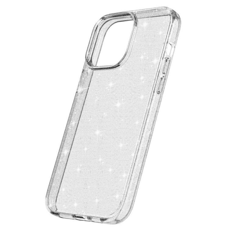 Захисний чохол UniCase Glitter Shell для Apple iPhone 15 Pro - White: фото 5 з 7