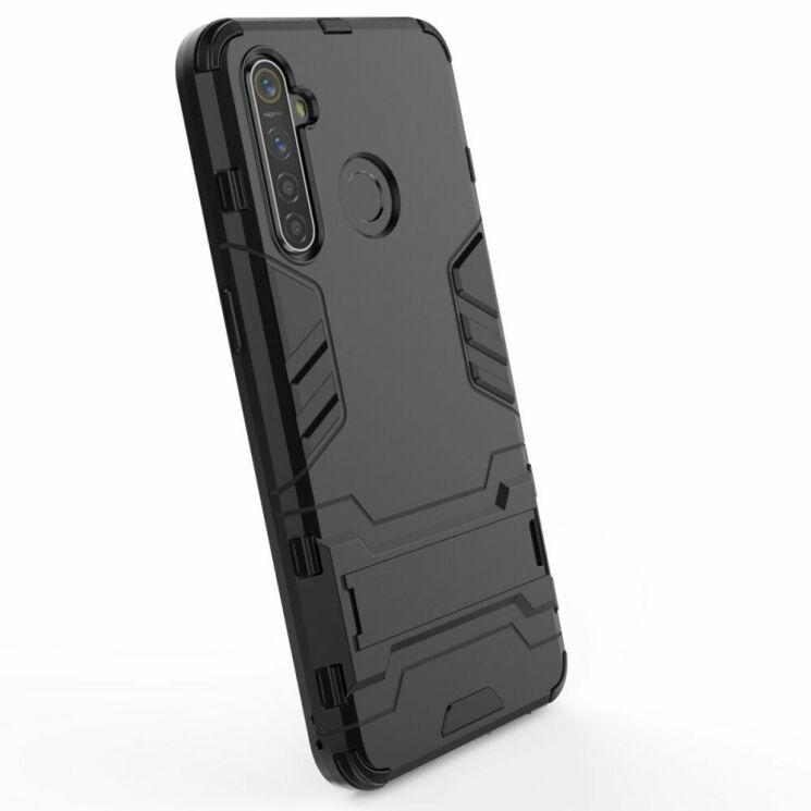 Захисний чохол UniCase Hybrid для Realme 5 Pro - Black: фото 7 з 10