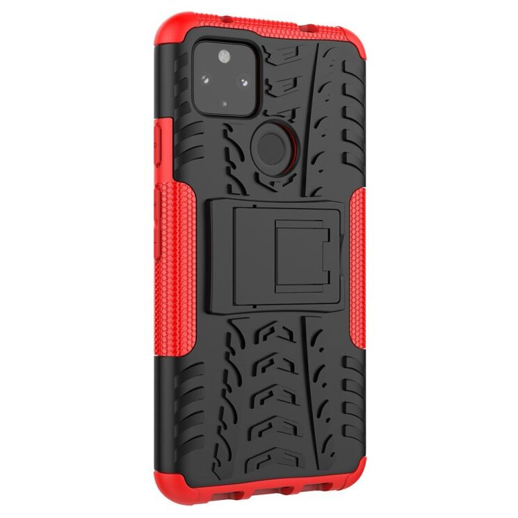 Противоударный чехол UniCase Hybrid X для Google Pixel 4a 5G - Red: фото 7 из 9