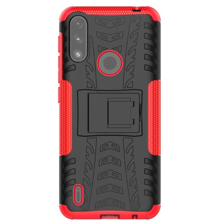 Защитный чехол UniCase Hybrid X для Motorola Moto E7 Power / Moto E7i - Red: фото 2 из 12