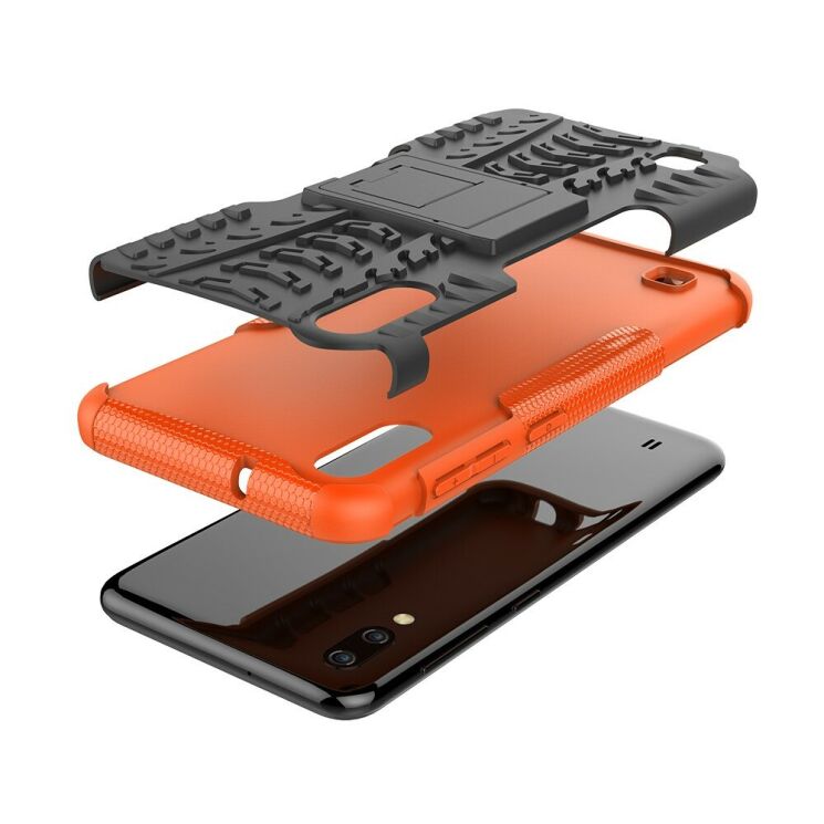 Противоударный чехол UniCase Hybrid X для Samsung Galaxy M10 (M105) - Orange: фото 6 из 9