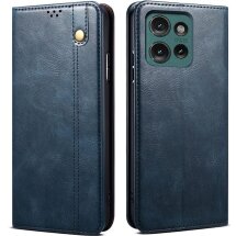 Защитный чехол UniCase Leather Wallet для Motorola Edge 50 - Blue: фото 1 из 6
