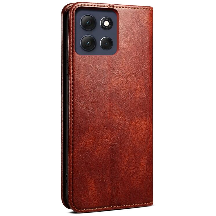 Захисний чохол UniCase Leather Wallet для Motorola Moto G86 - Brown: фото 6 з 6