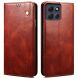 Захисний чохол UniCase Leather Wallet для Motorola Moto G86 - Brown (383338Z). Фото 1 з 6