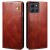 Защитный чехол UniCase Leather Wallet для Motorola Moto G86 - Brown: фото 1 из 6