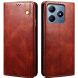 Защитный чехол UniCase Leather Wallet для Realme C63 / C61 / Note 60x - Brown (359705Z). Фото 1 из 6