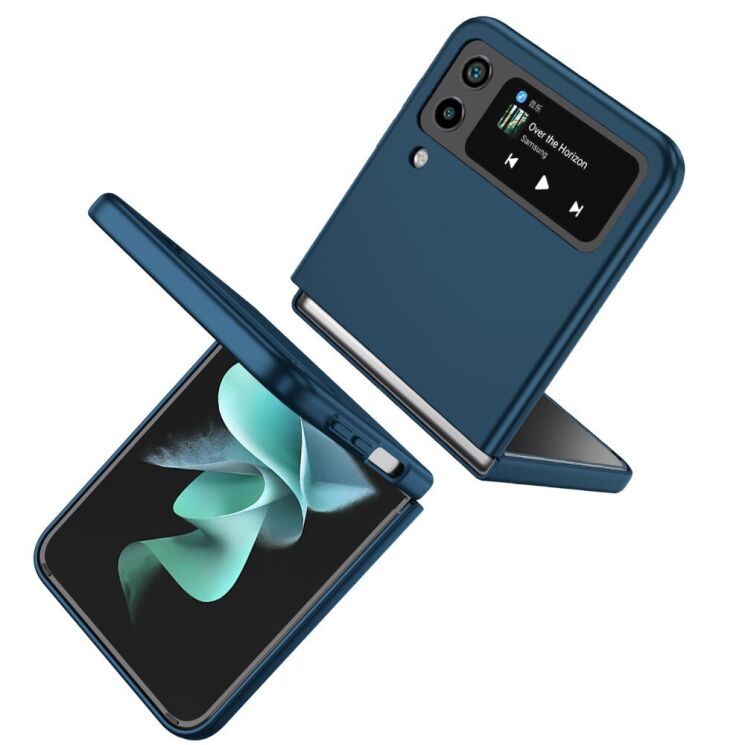 Защитный чехол UniCase Magnetic Ring (FF) для Samsung Galaxy Flip 4 - Dark Blue: фото 2 из 9