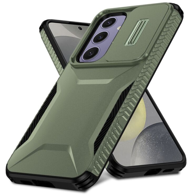 Защитный чехол UniCase Shuttle Guard для Samsung Galaxy S24 FE (S721) - Green: фото 2 из 7