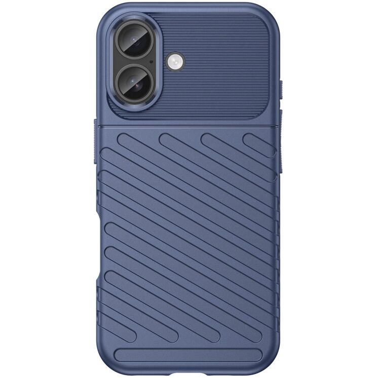 Захисний чохол UniCase Twill Soft для Apple iPhone 17 - Blue: фото 2 з 8