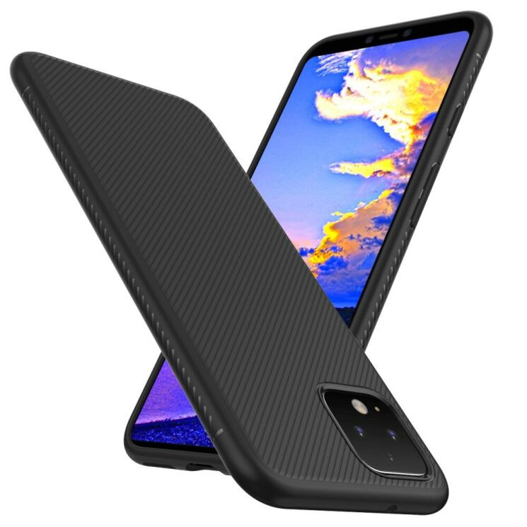Защитный чехол UniCase Twill Soft для Google Pixel 4 - Black: фото 2 из 8