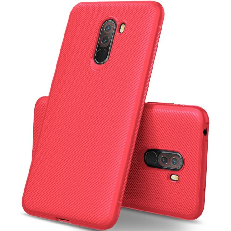 Защитный чехол UniCase Twill Soft для Xiaomi Pocophone F1 - Red: фото 1 из 7