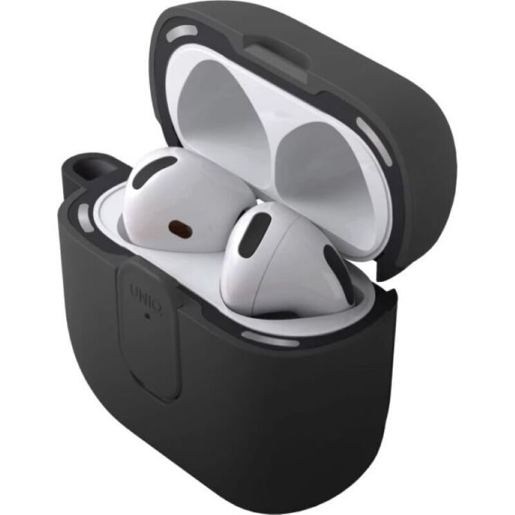 Захисний чохол UNIQ Clyde для AirPods 4 - Black: фото 4 з 6