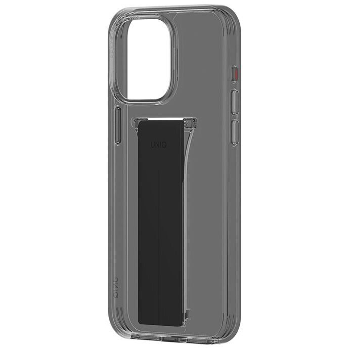 Защитный чехол UNIQ Heldro Mount with Stand для Apple iPhone 15 Pro Max - Smoky Grey: фото 2 из 9