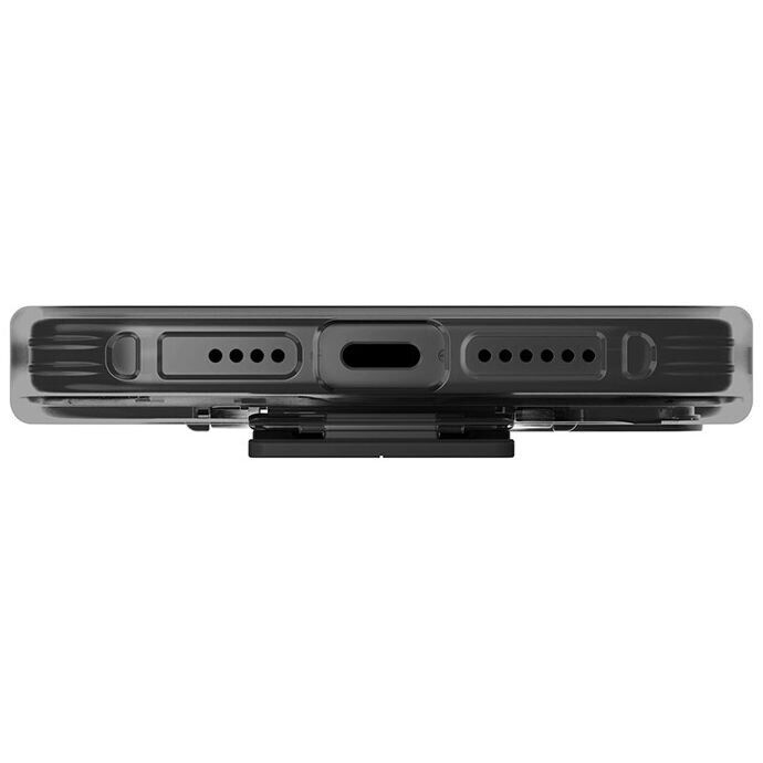 Защитный чехол UNIQ Heldro Mount with Stand для Apple iPhone 15 Pro Max - Smoky Grey: фото 6 из 9