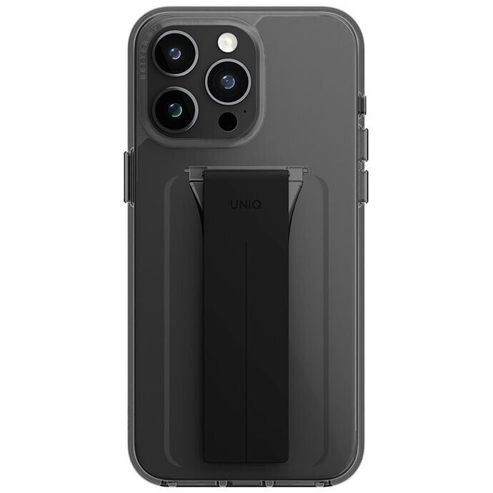 Защитный чехол UNIQ Heldro Mount with Stand для Apple iPhone 15 Pro Max - Smoky Grey: фото 3 из 9