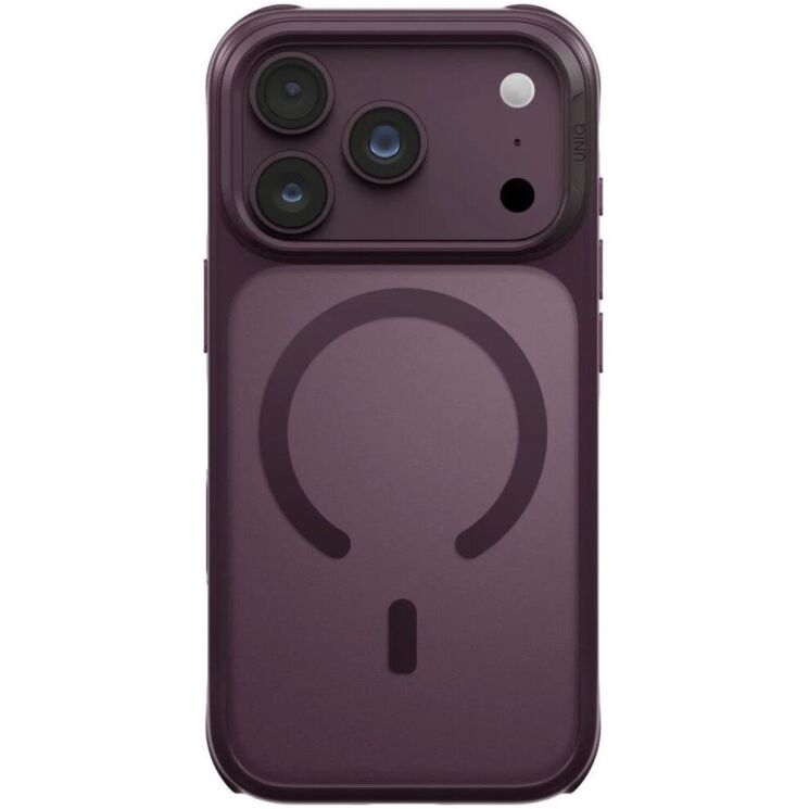 Защитный чехол UNIQ Veren MagClick для iPhone 18 Pro / 17 Pro (UNIQ-IP6.3P(2026)-VERNAFMBFST) - Burgundy (440141DR) Защитный чехол UNIQ Veren MagClick для iPhone 18 Pro / 17 Pro (UNIQ-IP6.3P(2026)-VERNAFMBFST) - Burgundy: фото 2 из 11
