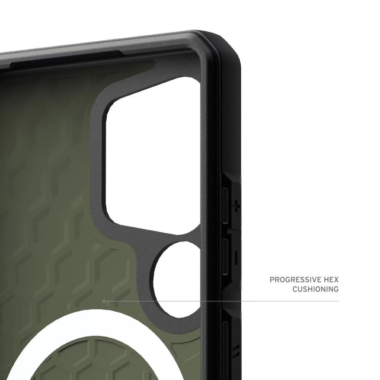 Захисний чохол URBAN ARMOR GEAR Civilian LT Magsafe для Samsung Galaxy S25 Ultra (S938) 214501117272 - Olive: фото 13 з 15