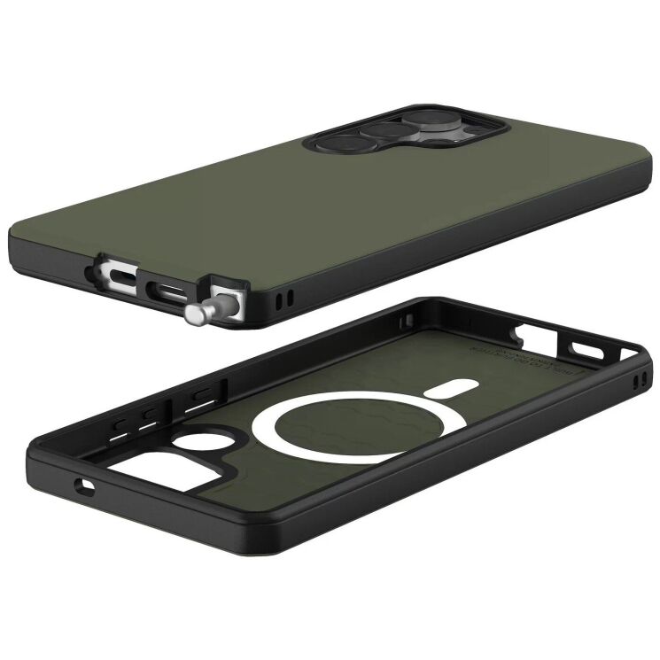 Захисний чохол URBAN ARMOR GEAR Civilian LT Magsafe для Samsung Galaxy S25 Ultra (S938) 214501117272 - Olive: фото 15 з 15