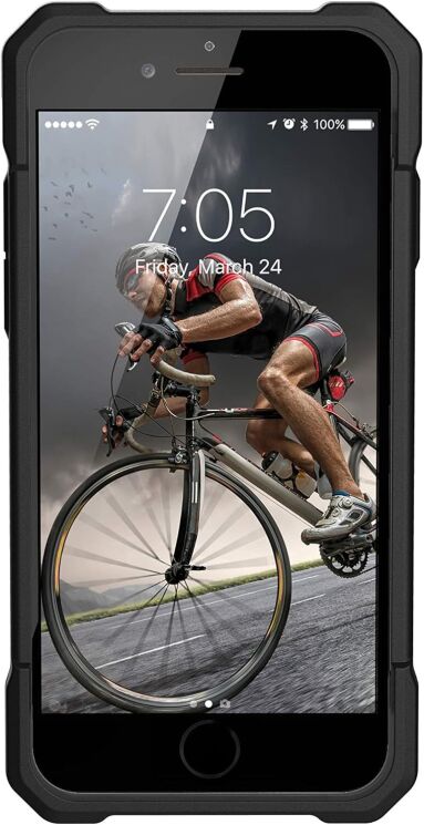 Защитный чехол URBAN ARMOR GEAR (UAG) Monarch для Apple iPhone SE 2 / 3 (2020 / 2022) / iPhone 8 / iPhone 7 (112041114040) - Black: фото 3 из 8