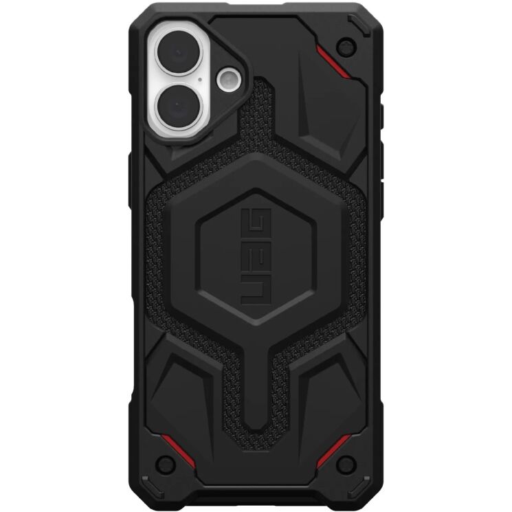 Защитный чехол URBAN ARMOR GEAR (UAG) Monarch Pro Kevlar Series для Apple iPhone 16 Plus - Kevlar Black: фото 1 из 7