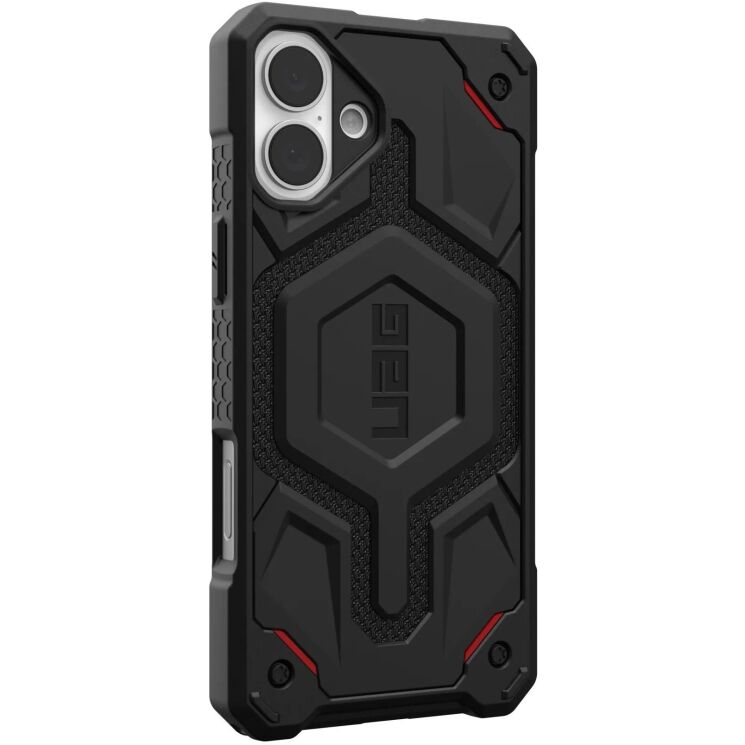 Защитный чехол URBAN ARMOR GEAR (UAG) Monarch Pro Kevlar Series для Apple iPhone 16 Plus - Kevlar Black: фото 3 из 7