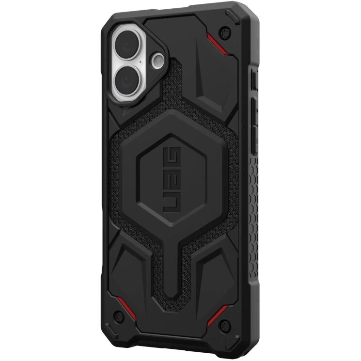 Защитный чехол URBAN ARMOR GEAR (UAG) Monarch Pro Kevlar Series для Apple iPhone 16 Plus - Kevlar Black: фото 2 из 7